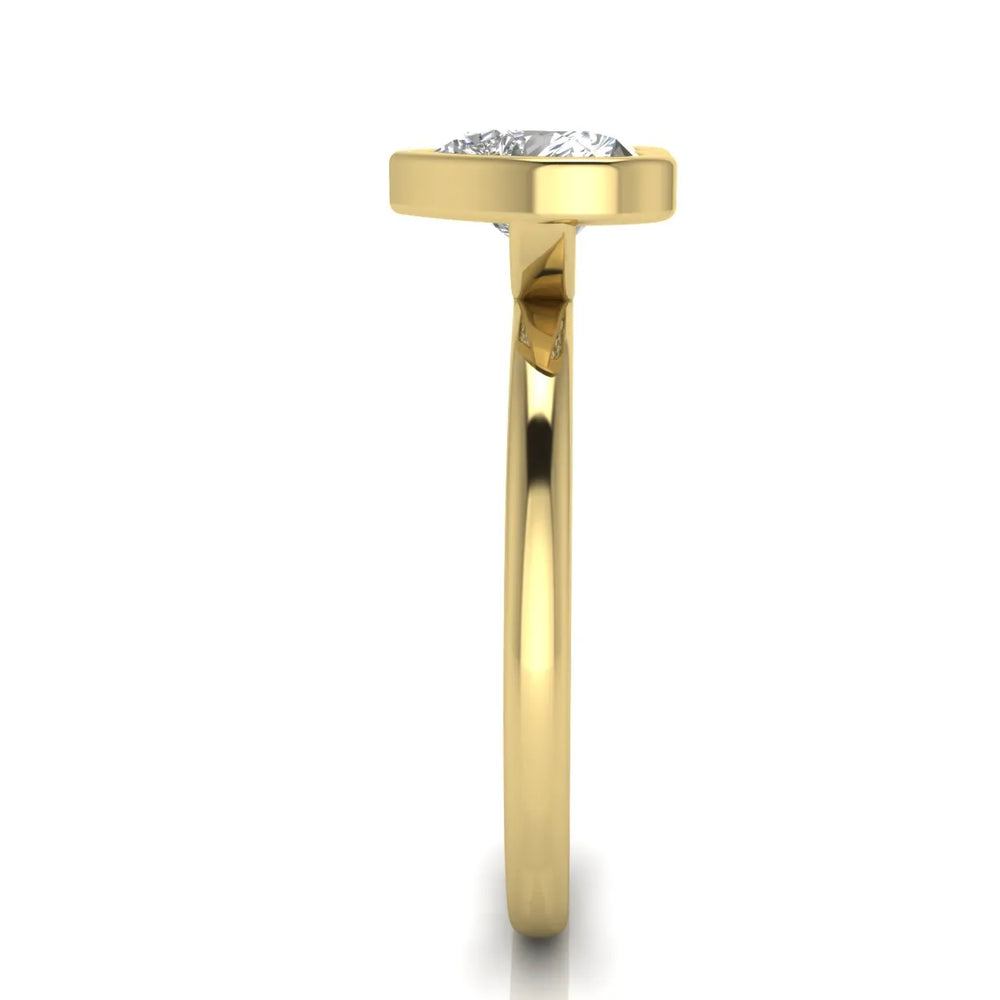 Modern Bezel-Set Solitaire Ring