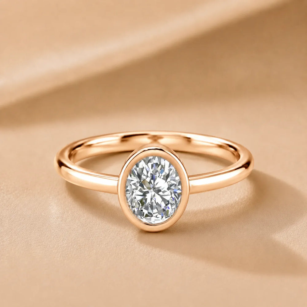 Modern Bezel-Set Solitaire Ring