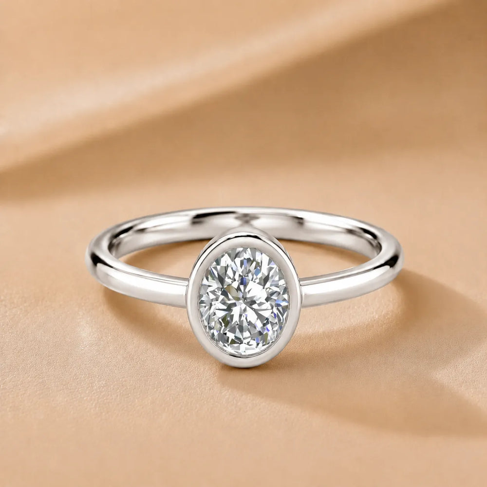 Modern Bezel-Set Solitaire Ring