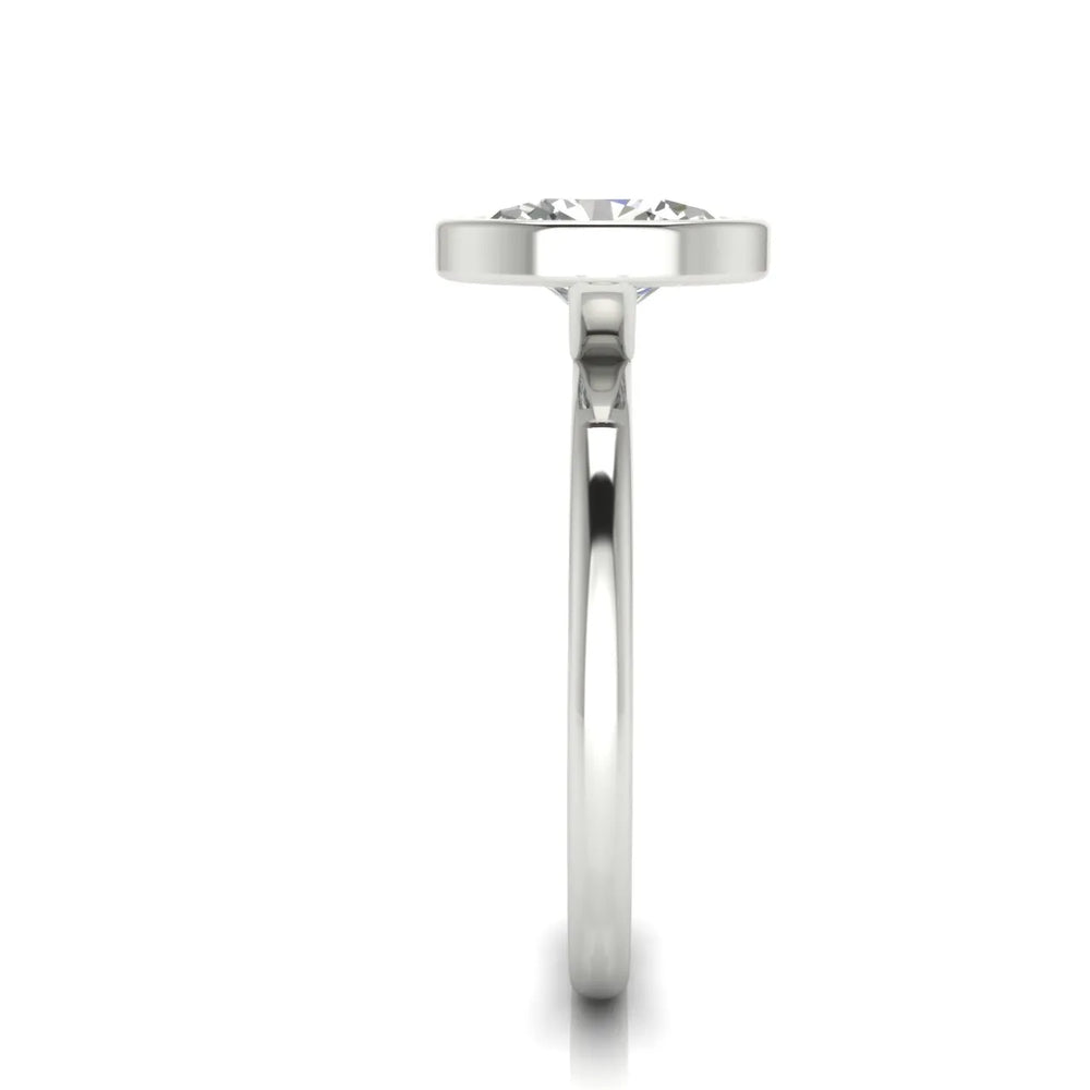 Modern Bezel-Set Solitaire Ring