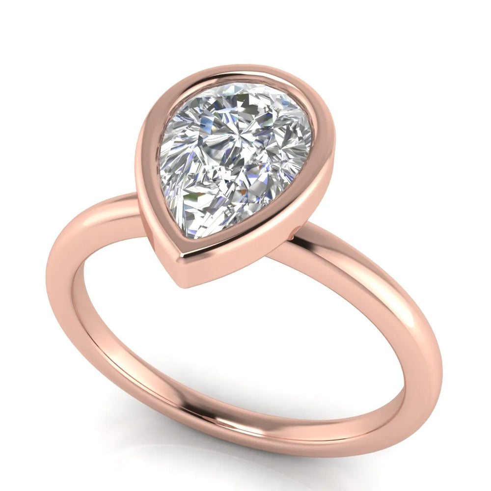 Modern Bezel-Set Solitaire Ring