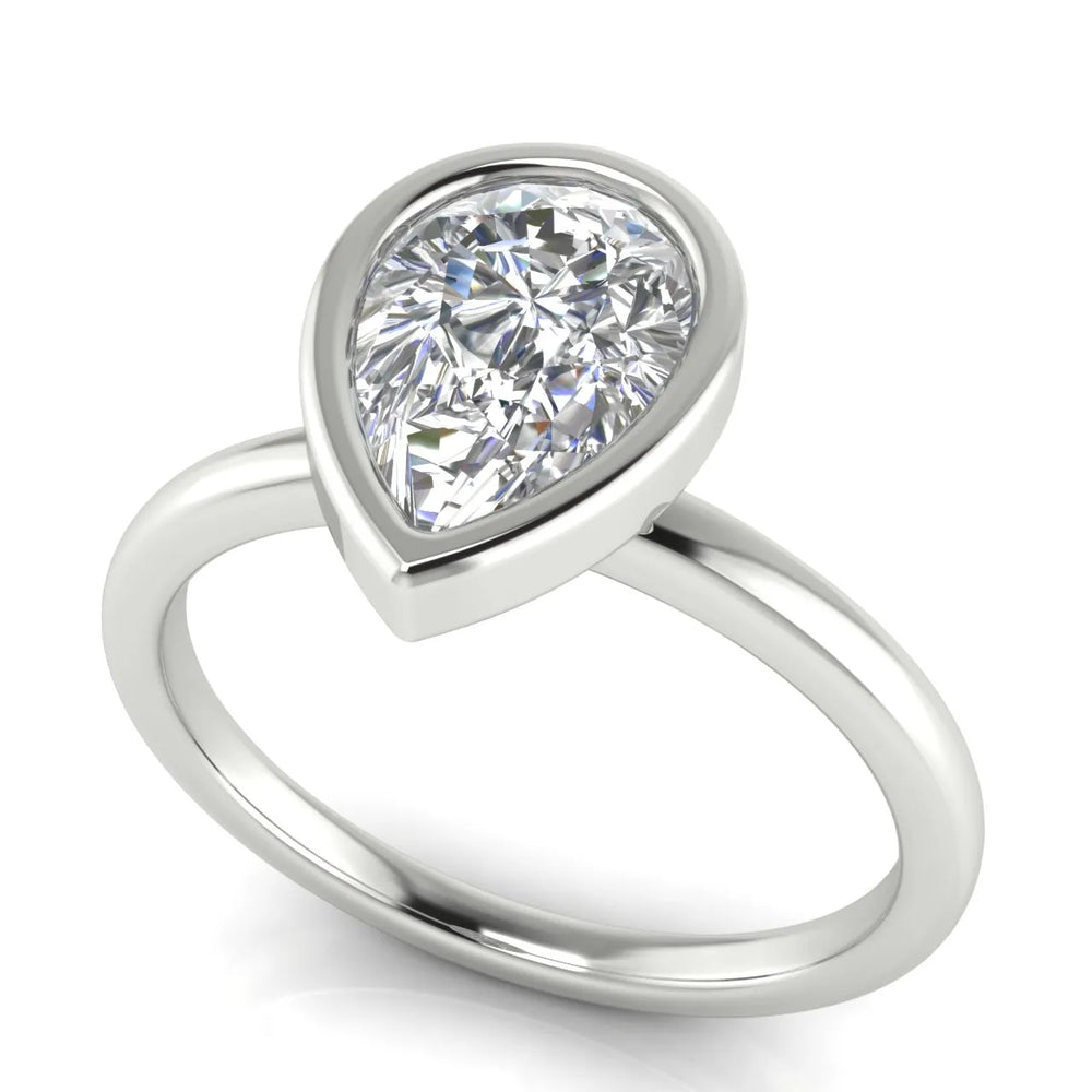 Modern Bezel-Set Solitaire Ring