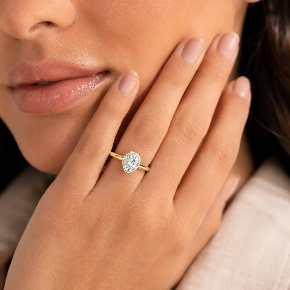 Modern Bezel-Set Solitaire Ring