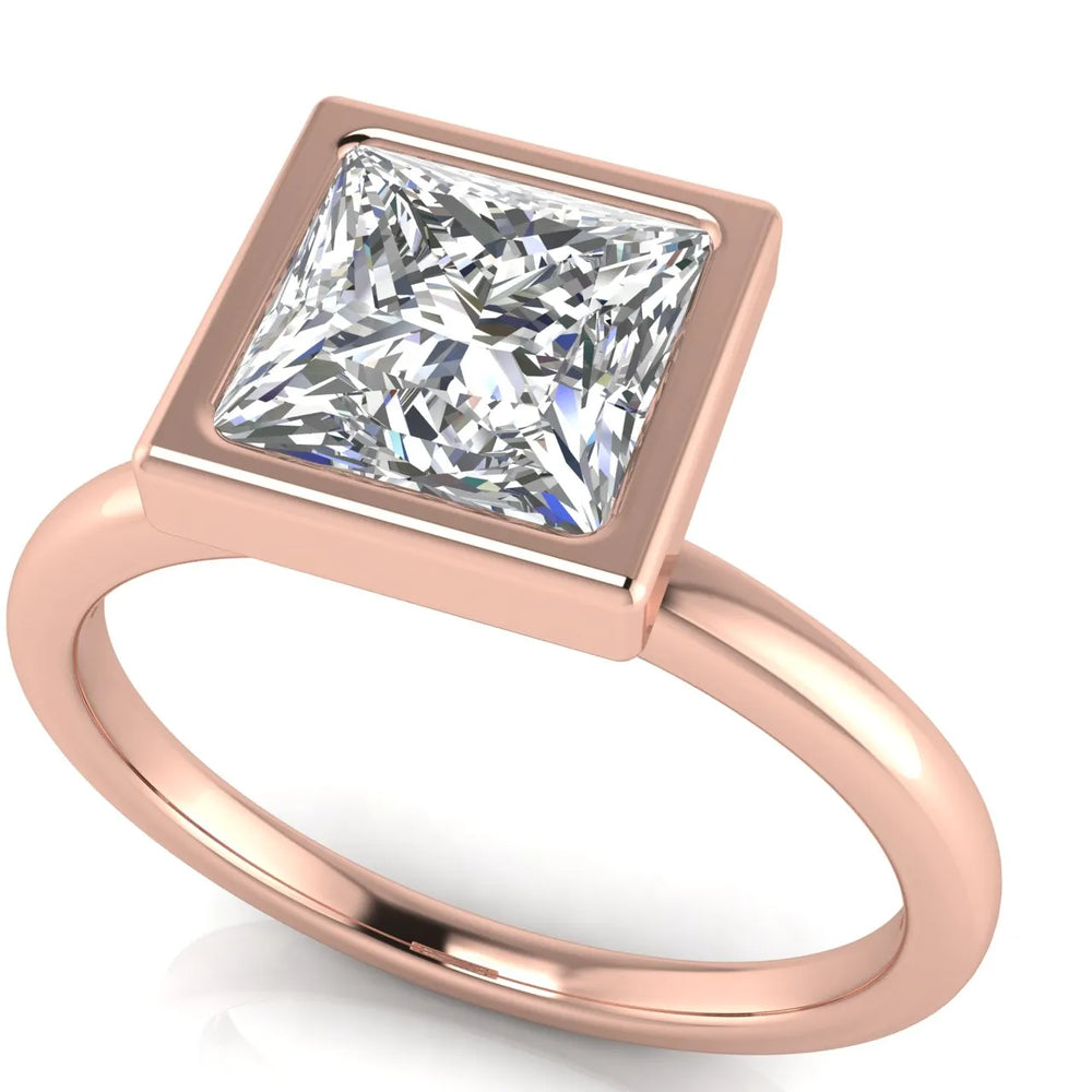 Modern Bezel-Set Solitaire Ring
