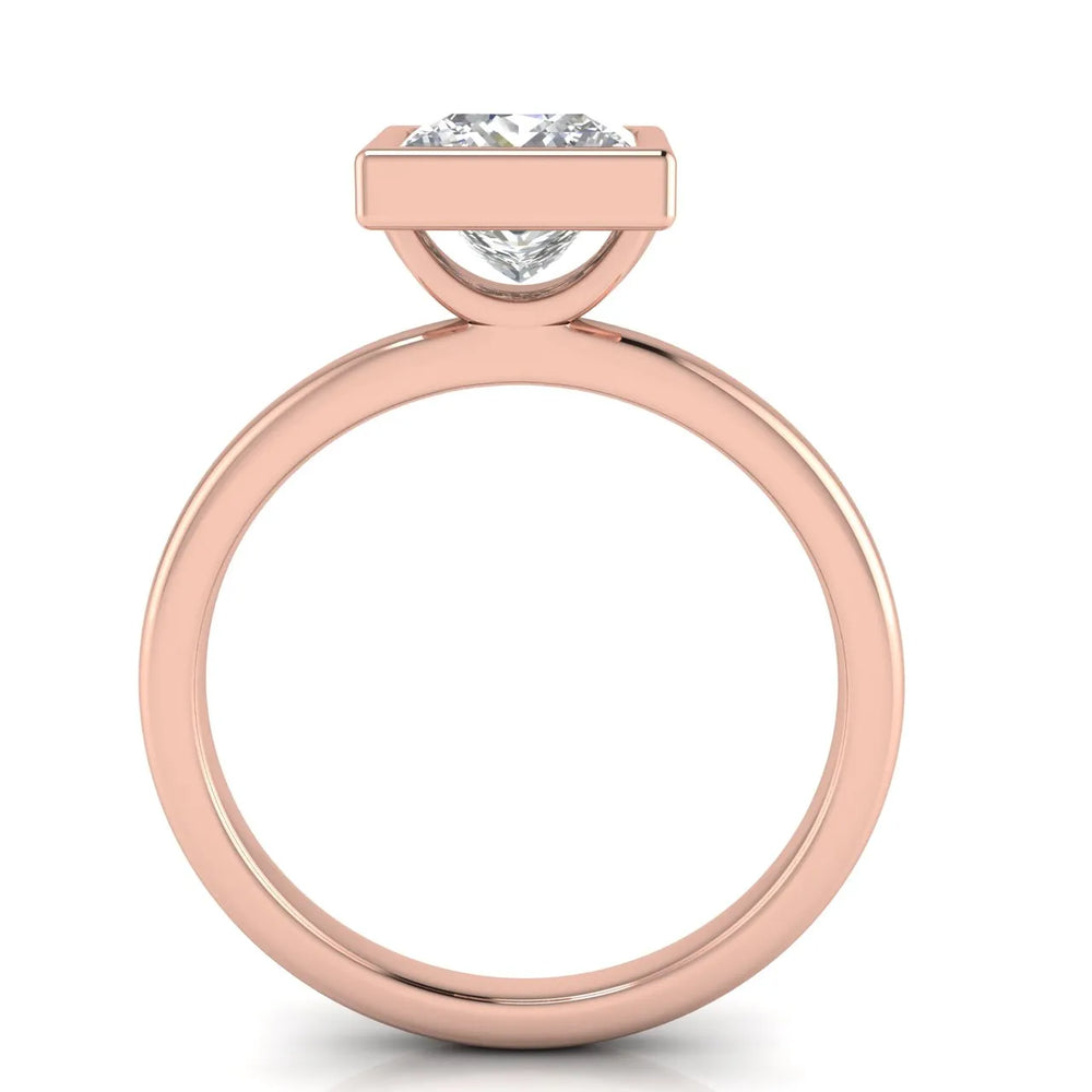 Modern Bezel-Set Solitaire Ring