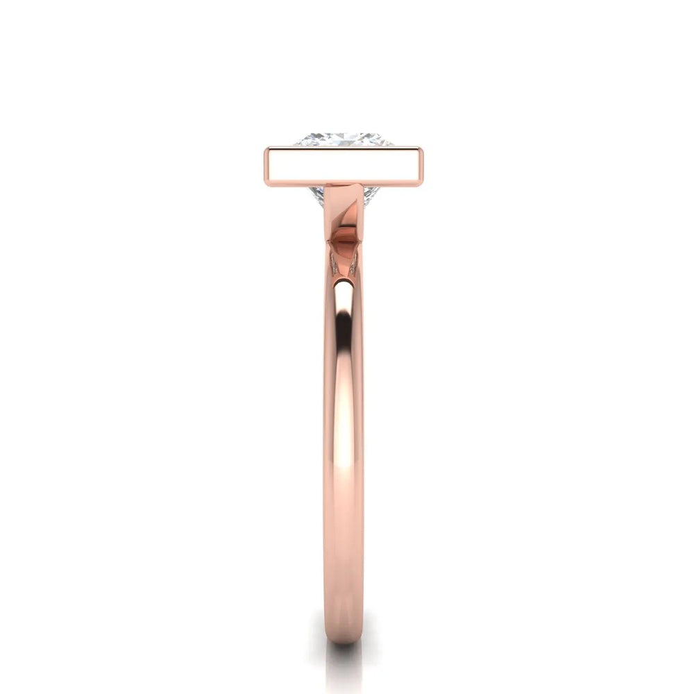 Modern Bezel-Set Solitaire Ring