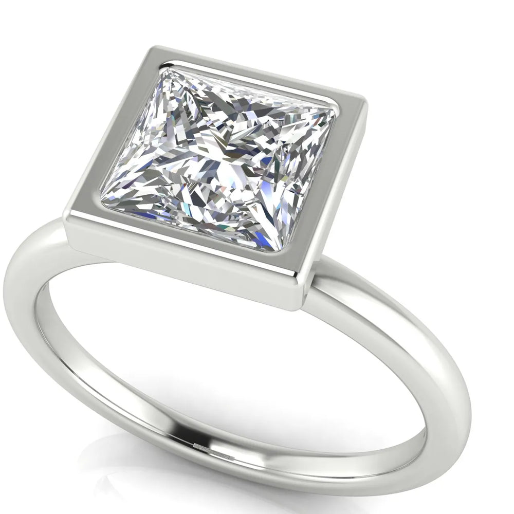 Modern Bezel-Set Solitaire Ring