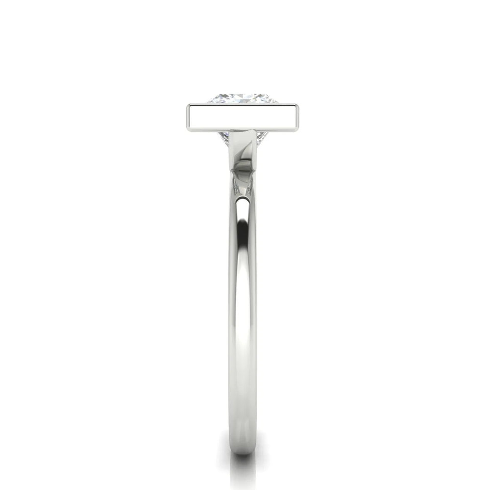 Modern Bezel-Set Solitaire Ring