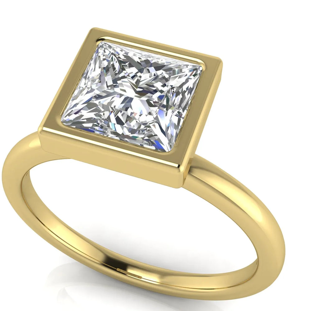 Modern Bezel-Set Solitaire Ring