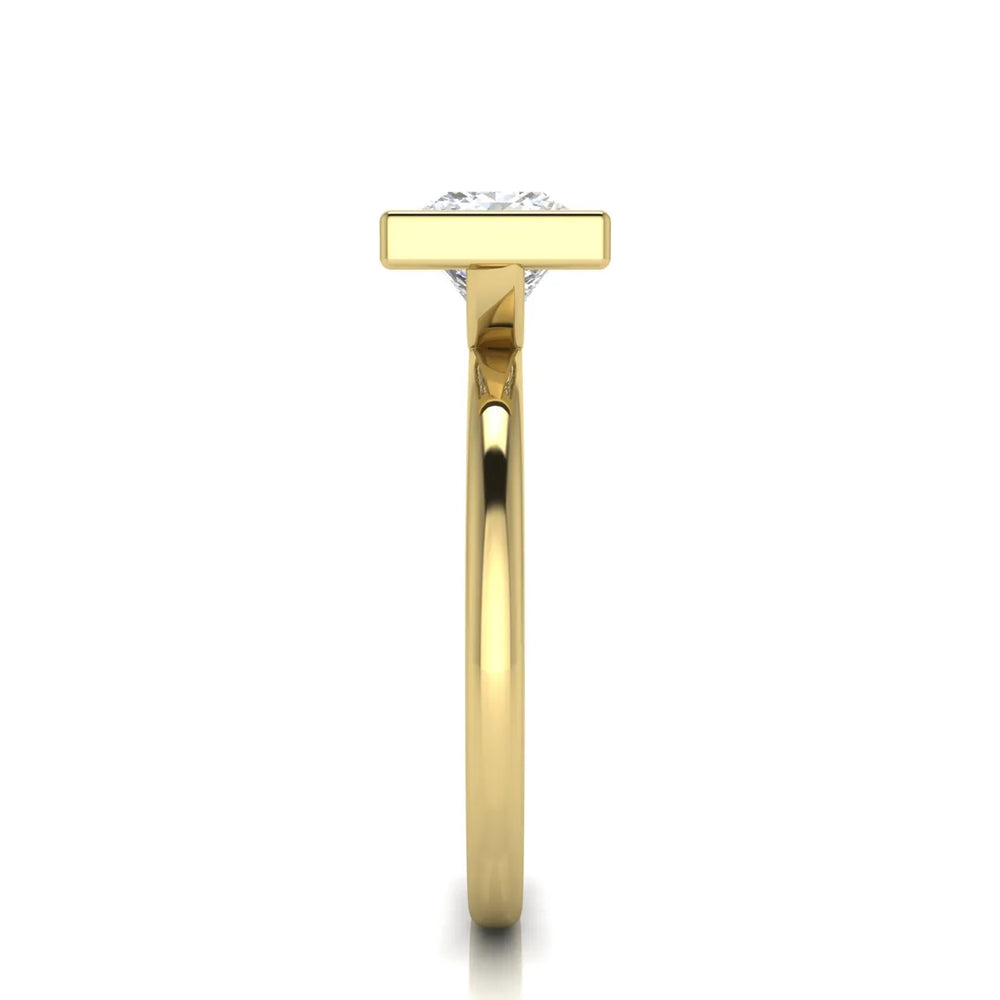 Modern Bezel-Set Solitaire Ring