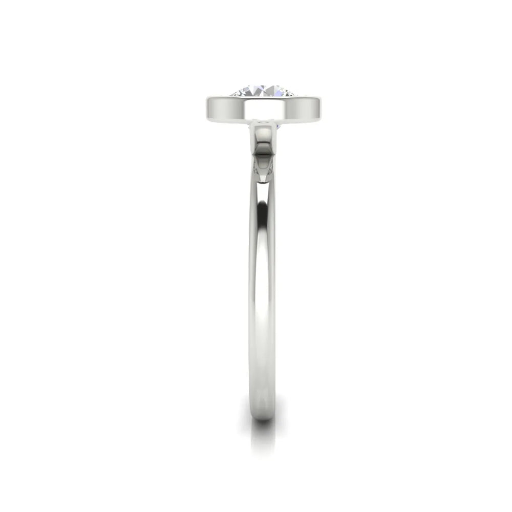 Modern Bezel-Set Solitaire Ring