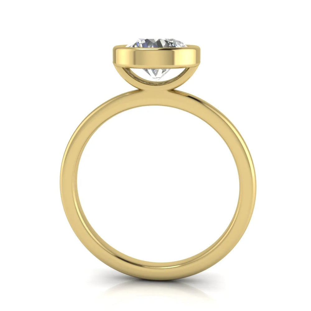 Modern Bezel-Set Solitaire Ring