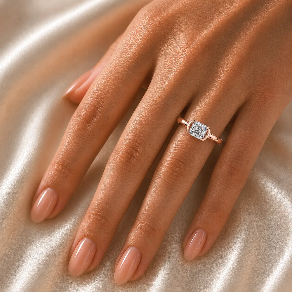 Modern Bezel-Inspired Solitaire Ring