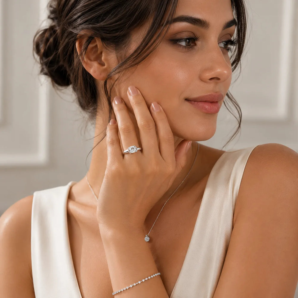 Modern Bezel-Inspired Solitaire Ring