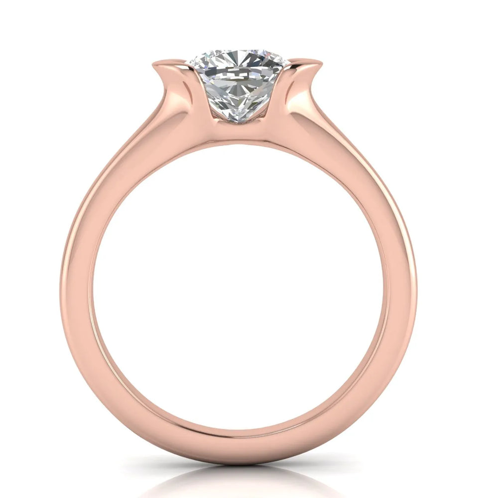 Modern Bezel-Inspired Solitaire Ring