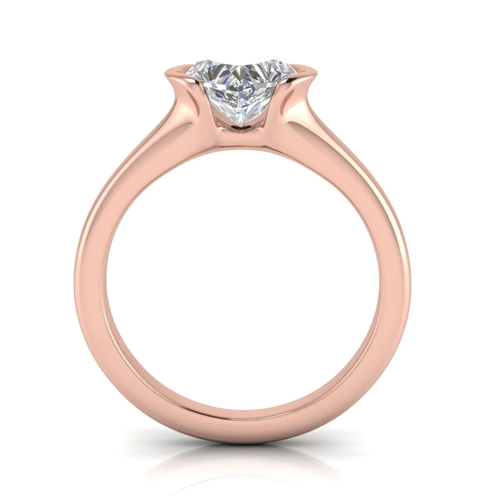Modern Bezel-Inspired Solitaire Ring