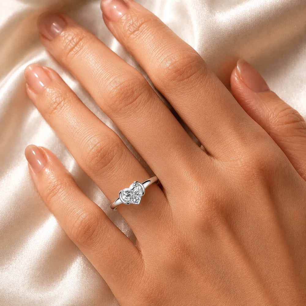 Modern Bezel-Inspired Solitaire Ring