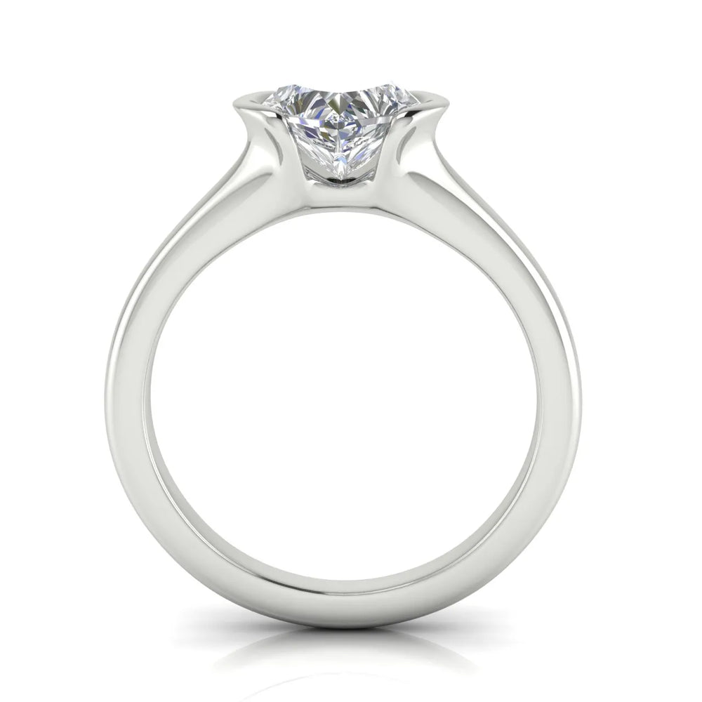 Modern Bezel-Inspired Solitaire Ring