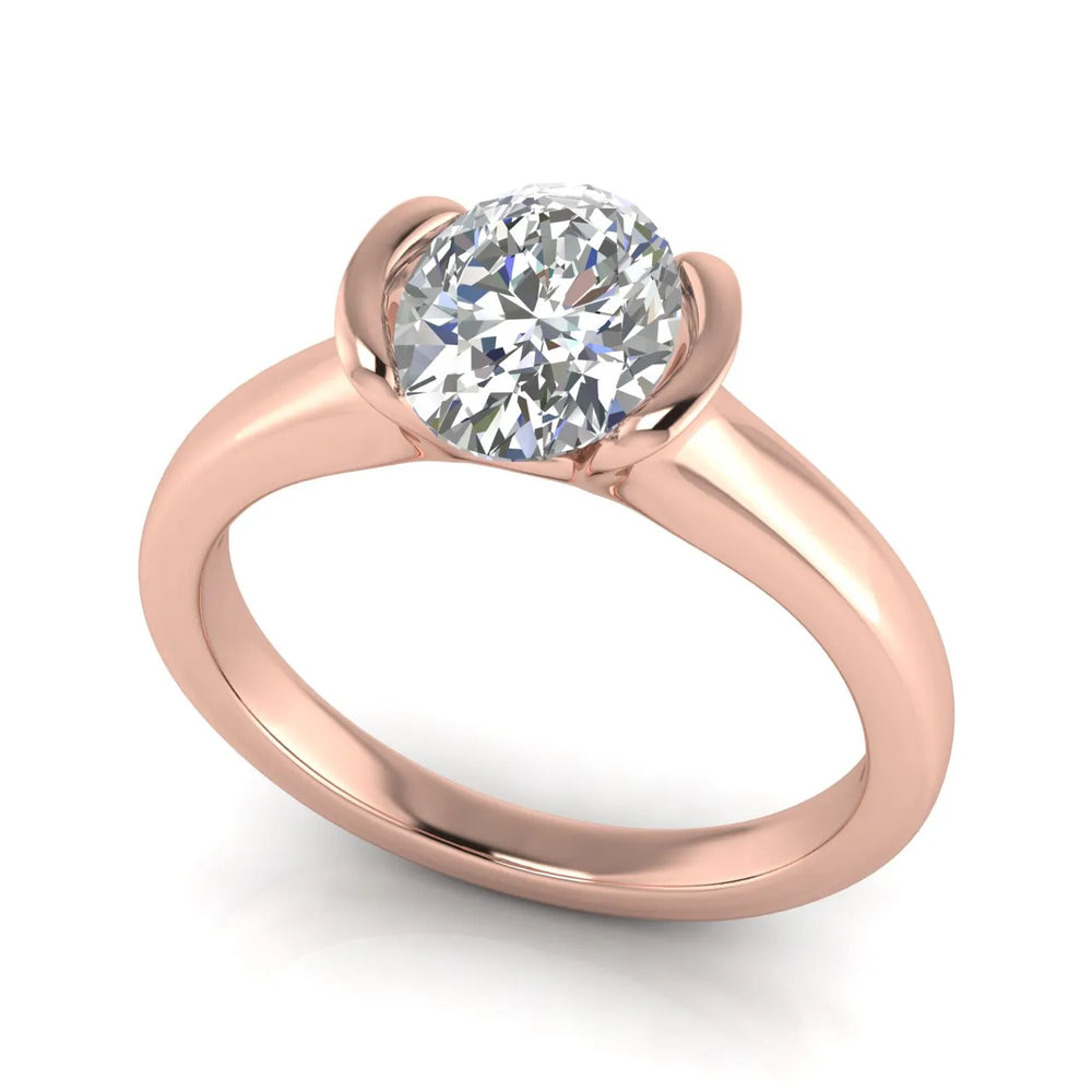 Modern Bezel-Inspired Solitaire Ring
