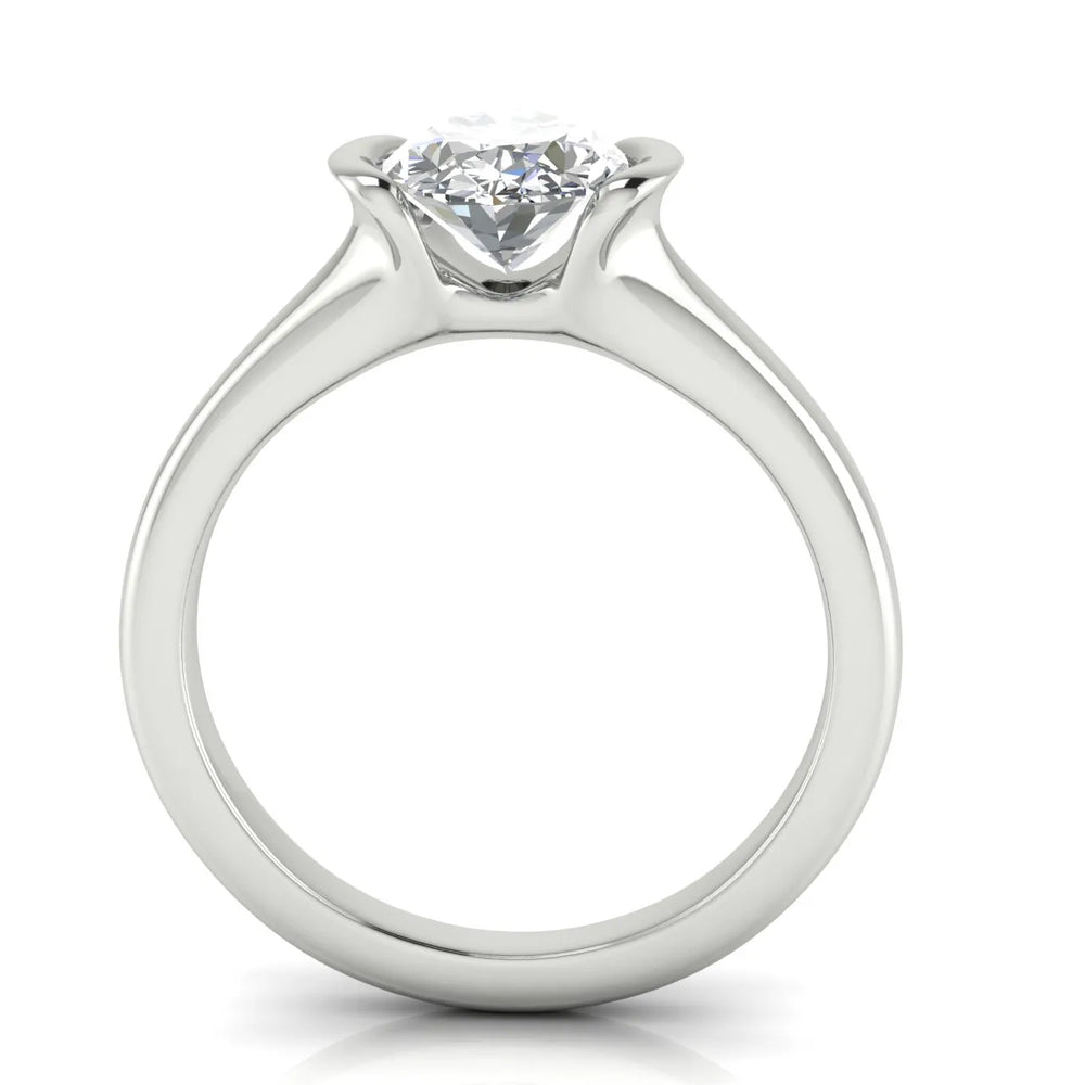 Modern Bezel-Inspired Solitaire Ring
