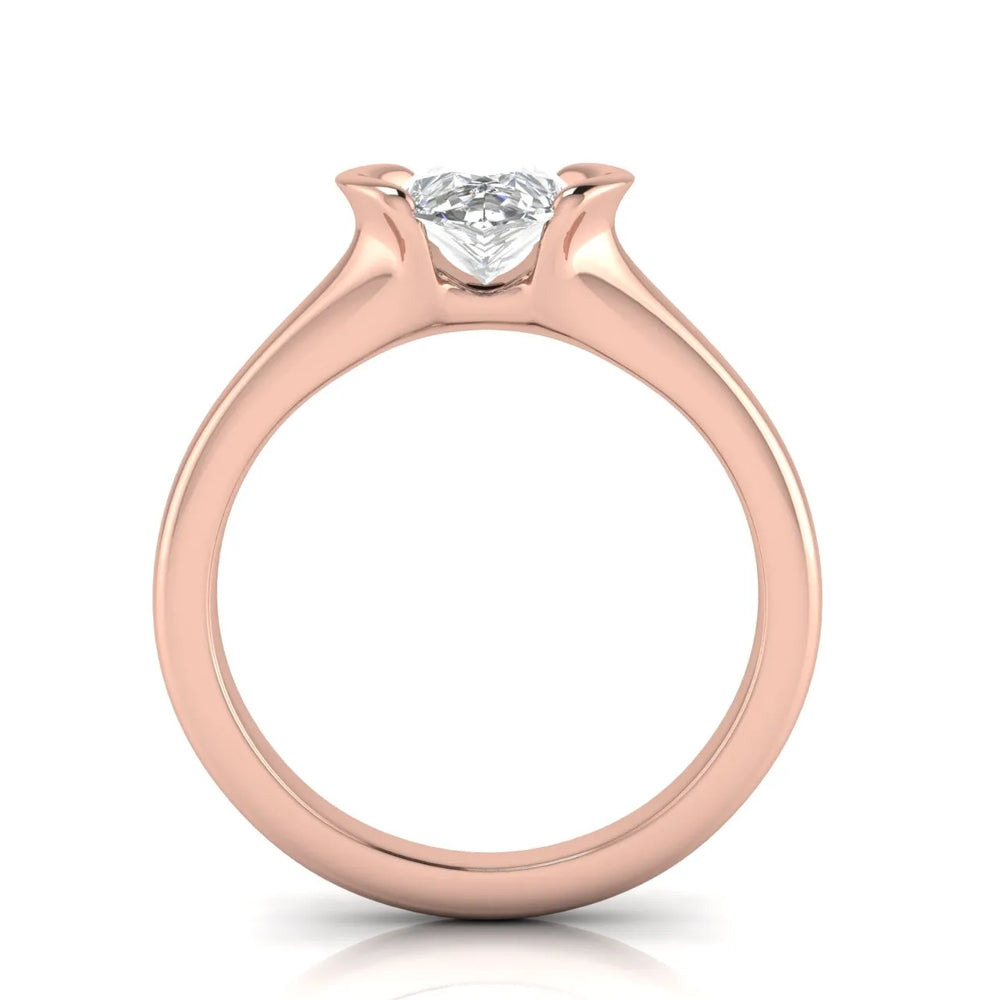 Modern Bezel-Inspired Solitaire Ring