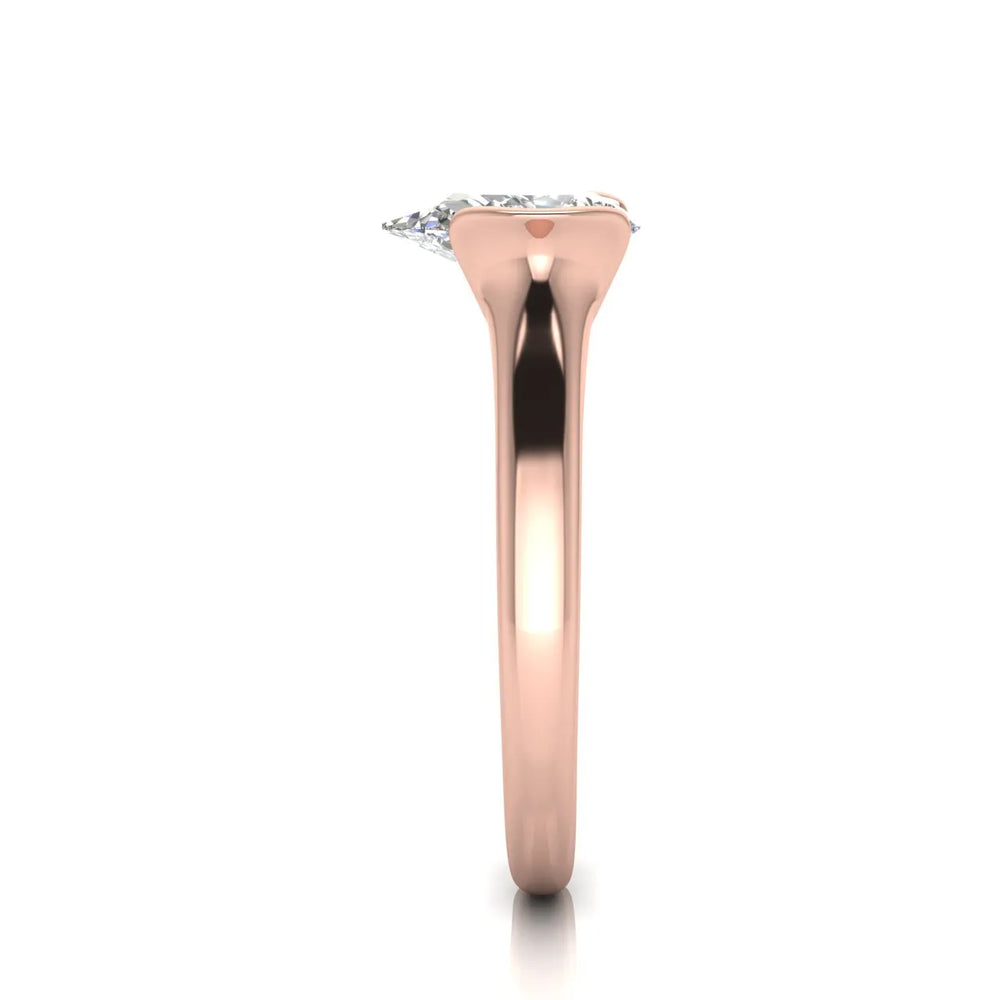 Modern Bezel-Inspired Solitaire Ring