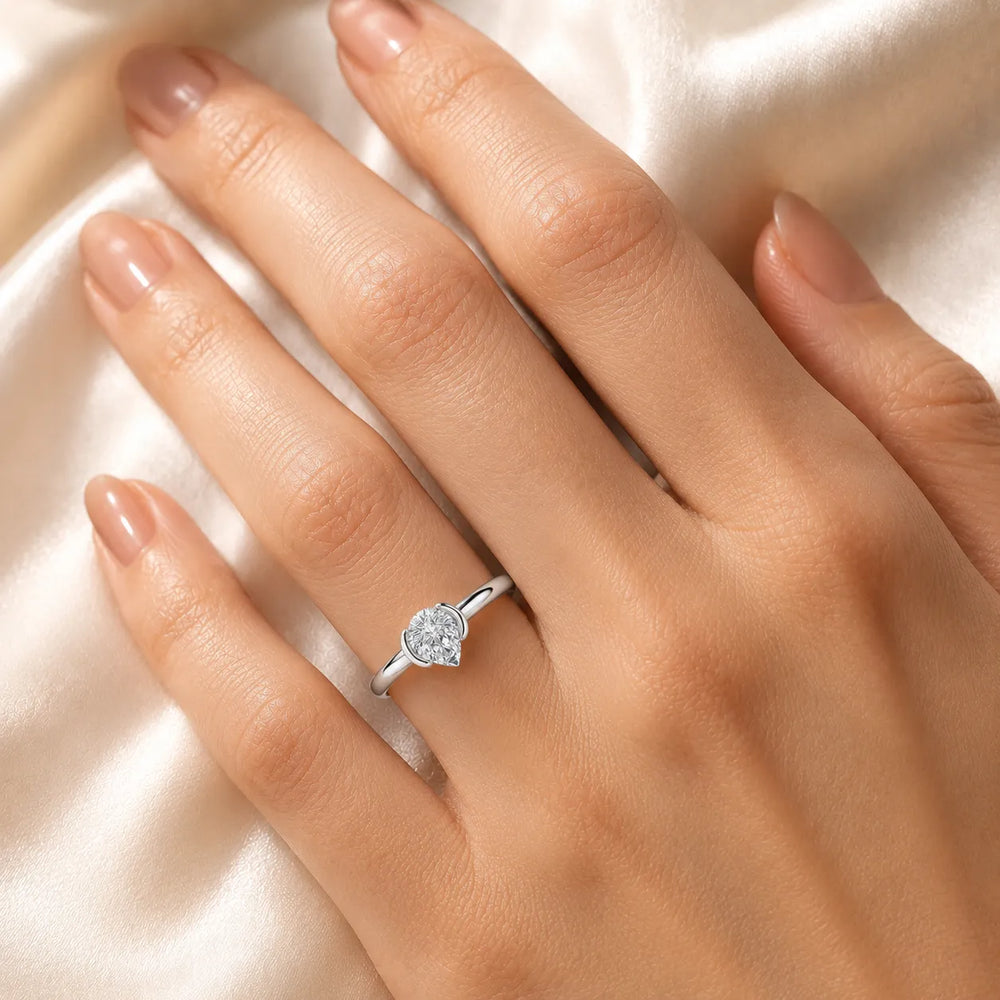 Modern Bezel-Inspired Solitaire Ring