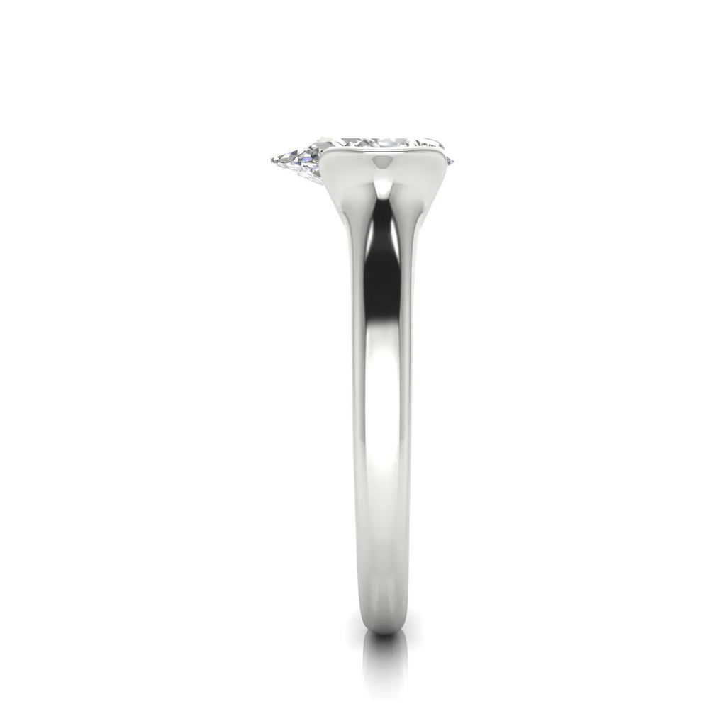 Modern Bezel-Inspired Solitaire Ring