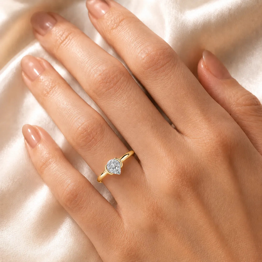 Modern Bezel-Inspired Solitaire Ring