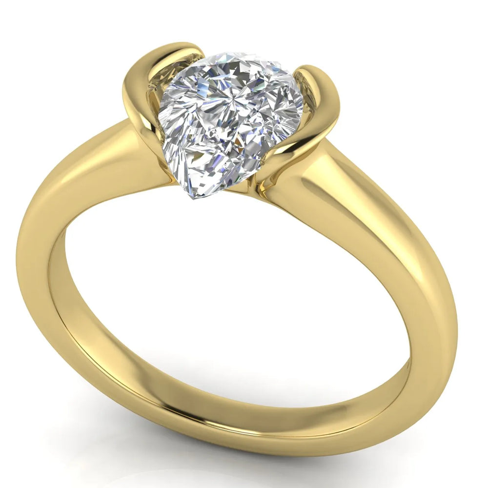 Modern Bezel-Inspired Solitaire Ring