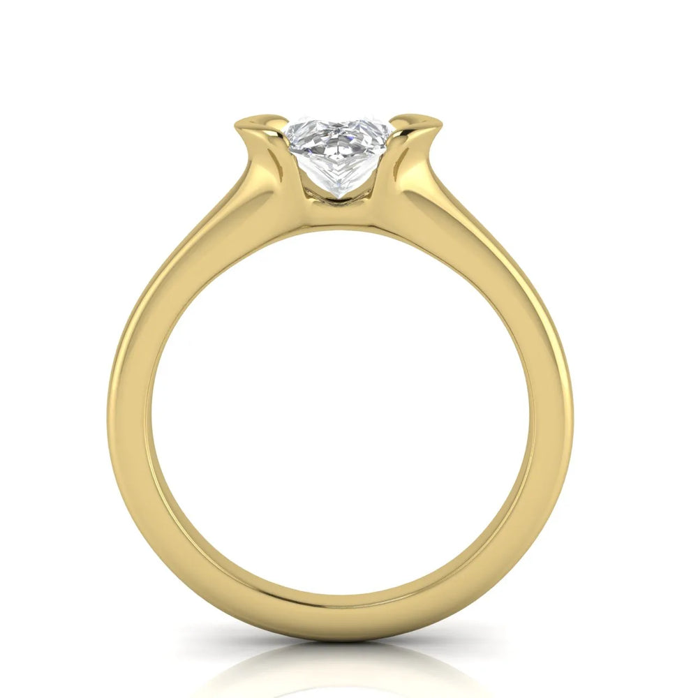 Modern Bezel-Inspired Solitaire Ring