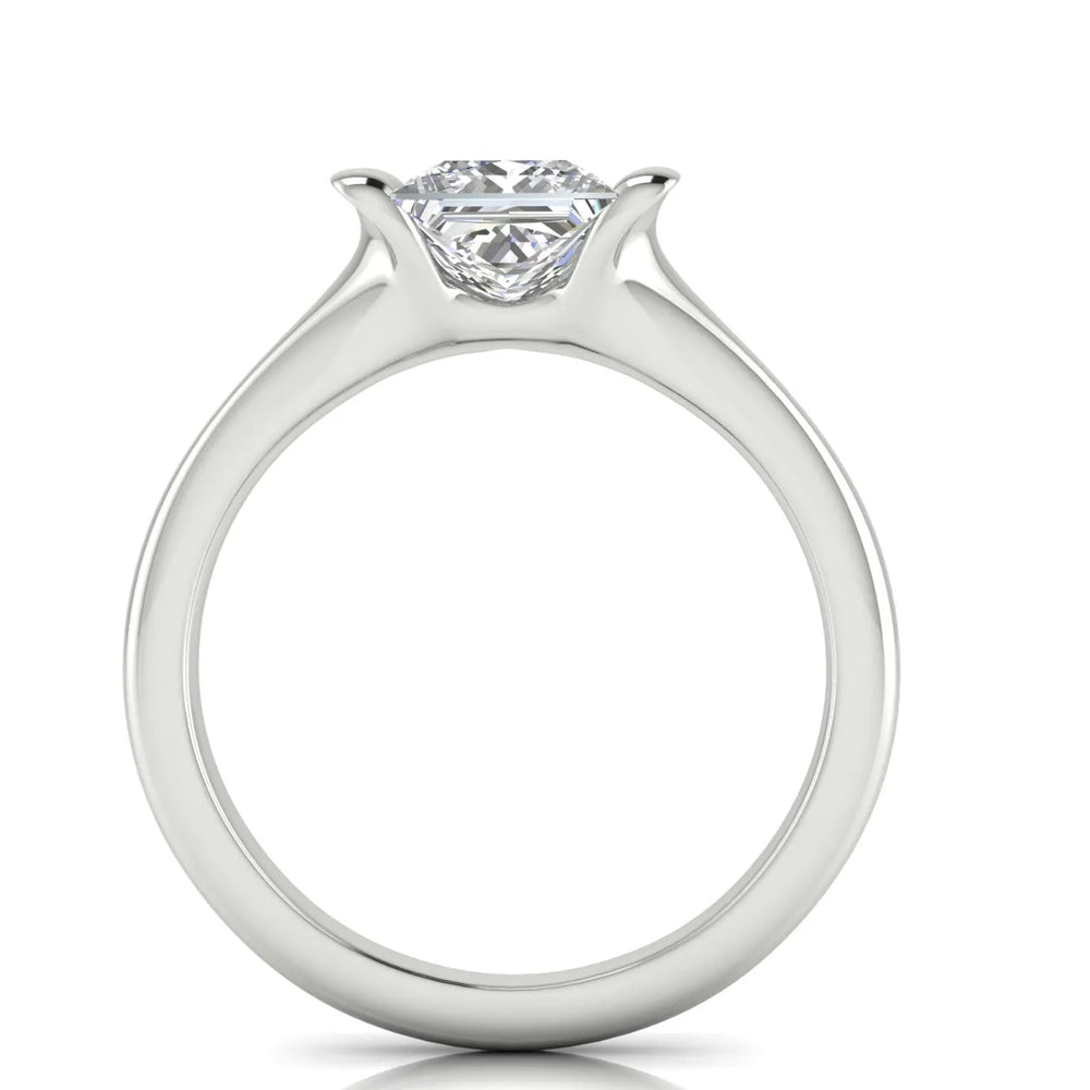 Modern Bezel-Inspired Solitaire Ring