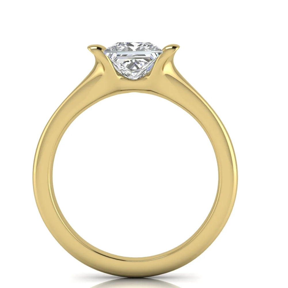 Modern Bezel-Inspired Solitaire Ring