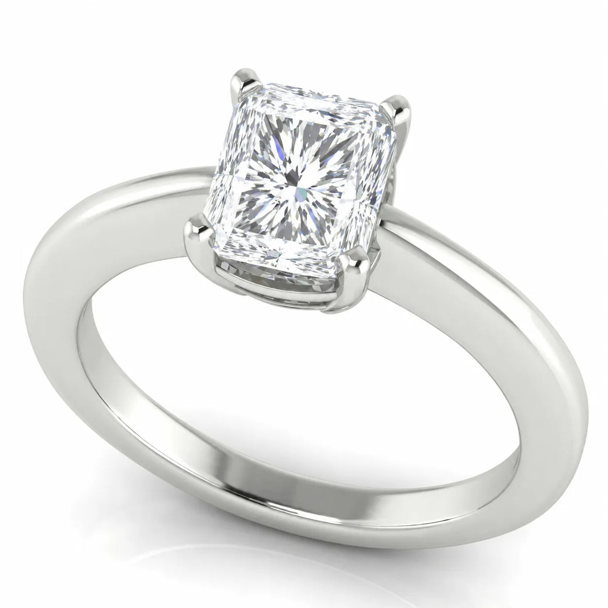 Modern Bezel-Inspired Solitaire Ring