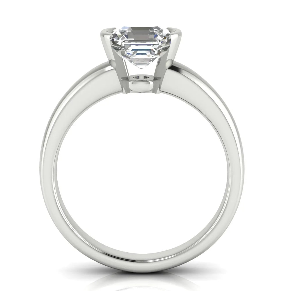 Modern Bezel-Inspired Solitaire Engagement Ring