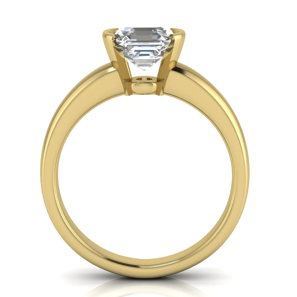 Modern Bezel-Inspired Solitaire Engagement Ring