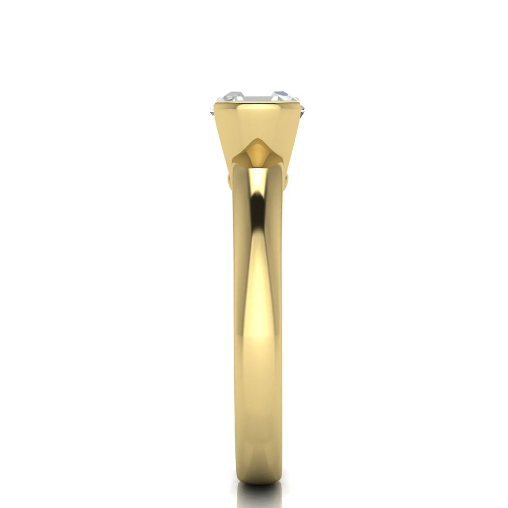 Modern Bezel-Inspired Solitaire Engagement Ring