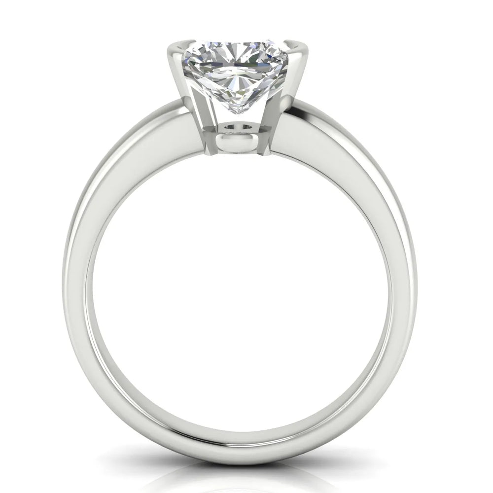 Modern Bezel-Inspired Solitaire Engagement Ring