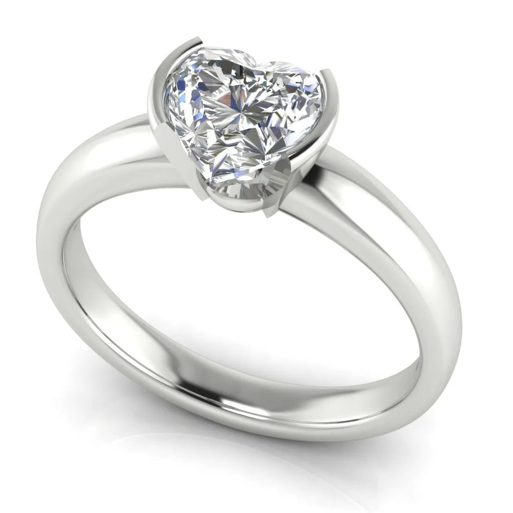 Modern Bezel-Inspired Solitaire Engagement Ring