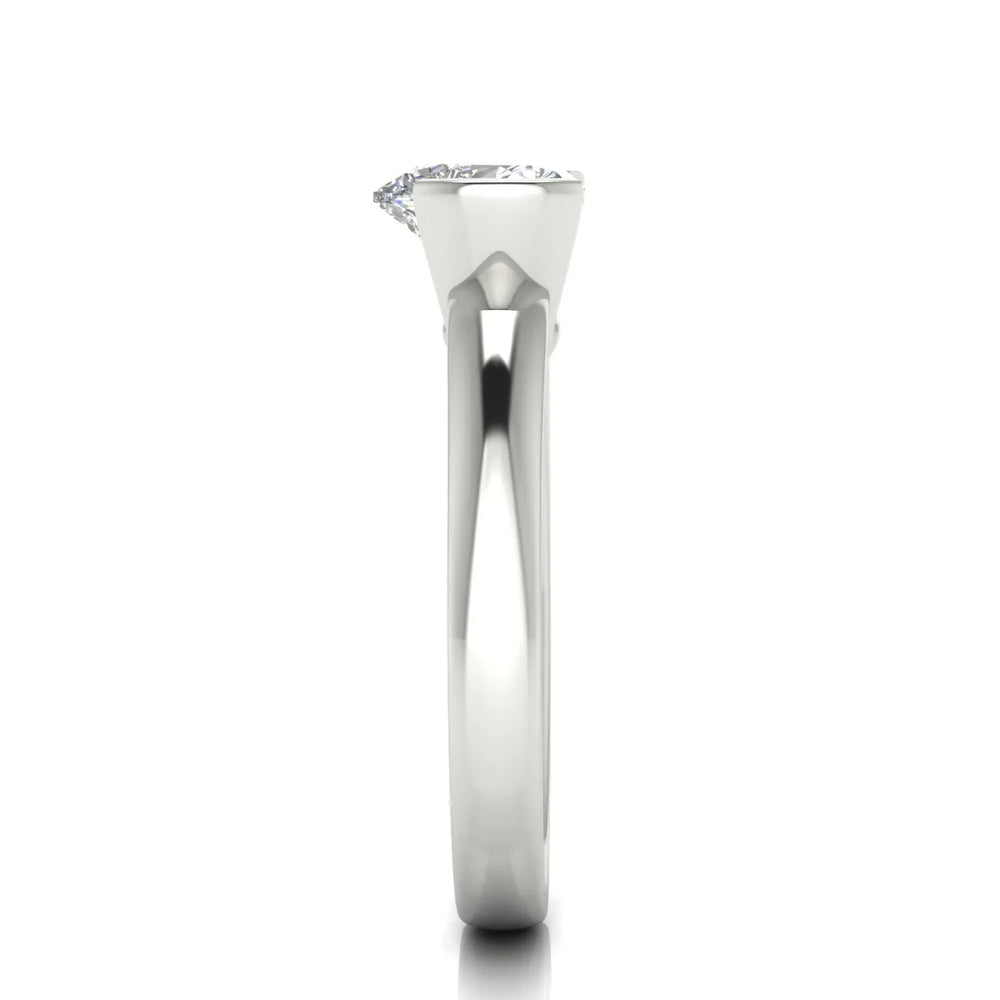 Modern Bezel-Inspired Solitaire Engagement Ring