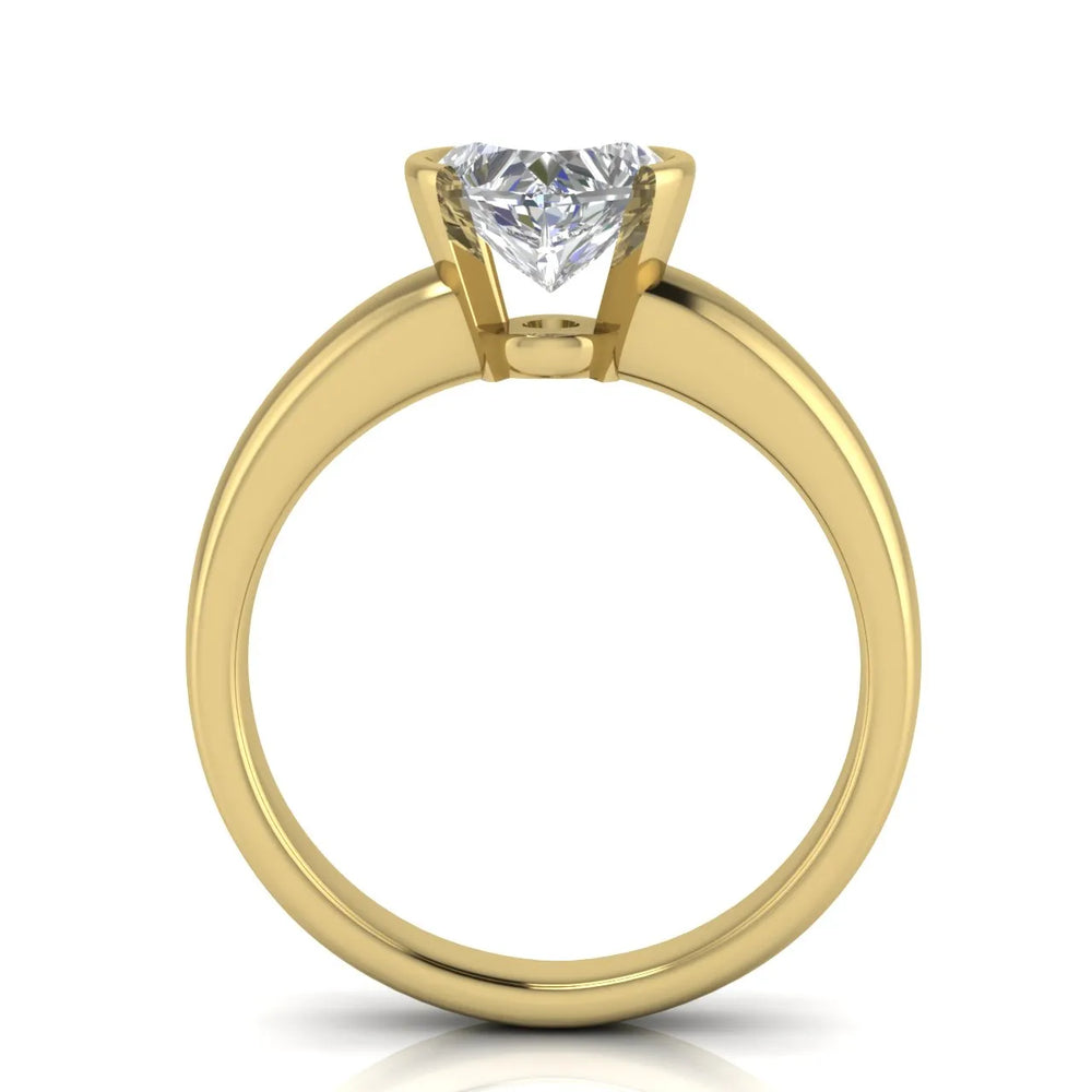 Modern Bezel-Inspired Solitaire Engagement Ring