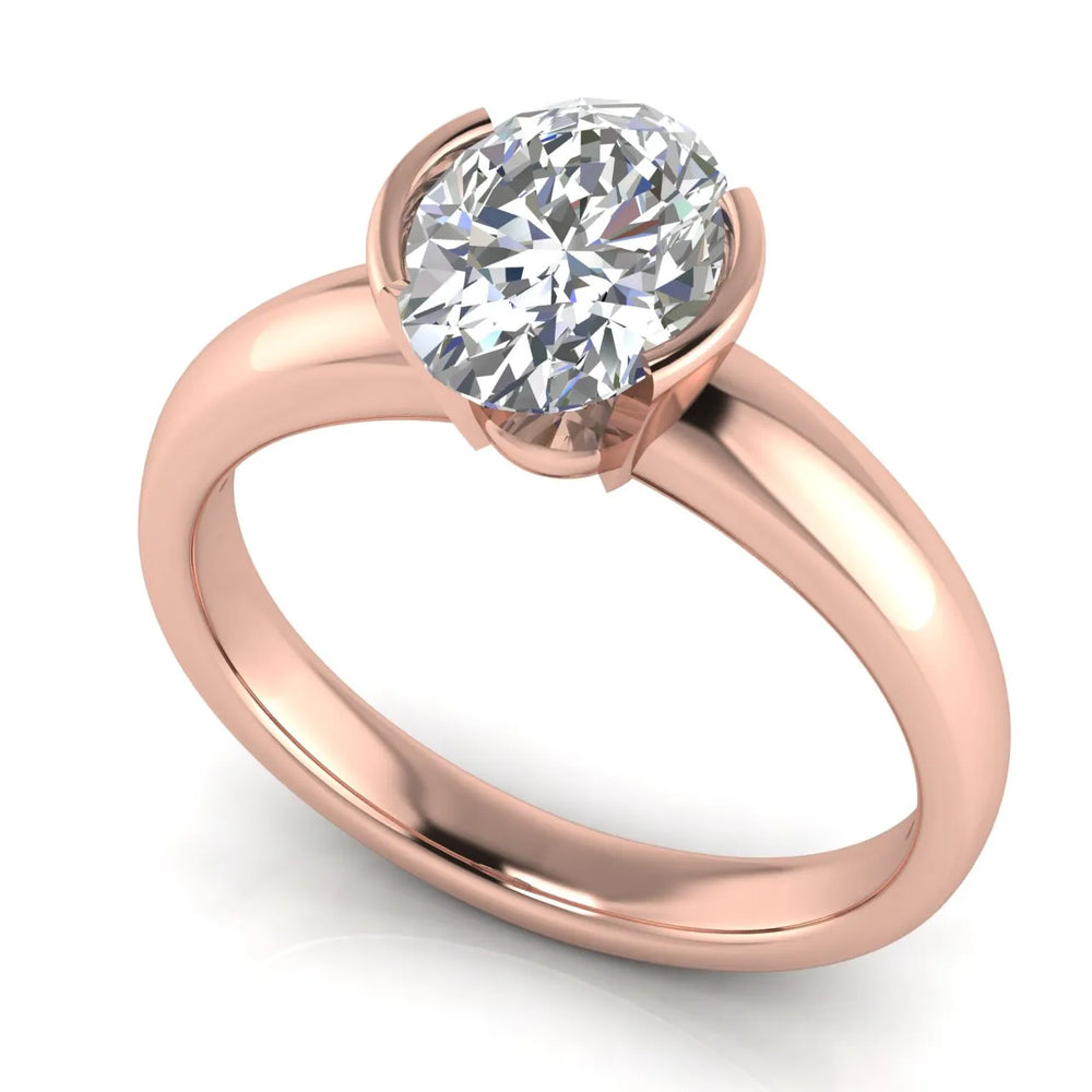 Modern Bezel-Inspired Solitaire Engagement Ring