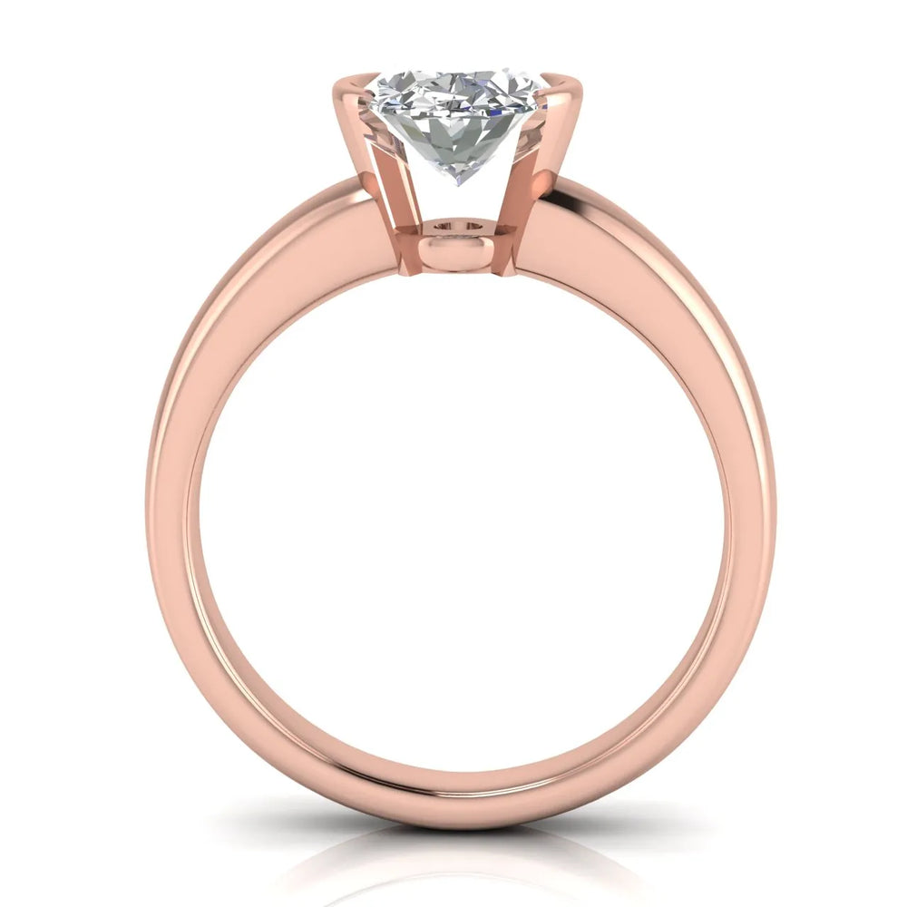 Modern Bezel-Inspired Solitaire Engagement Ring