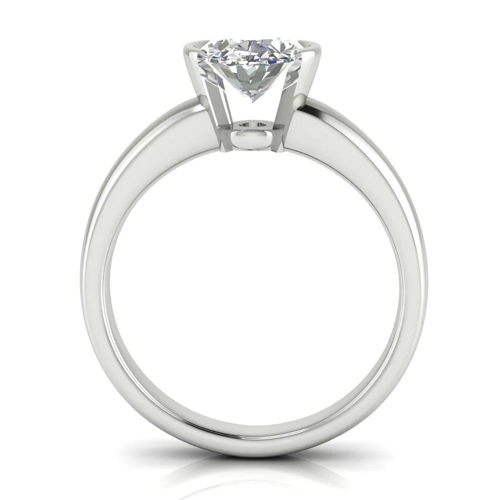 Modern Bezel-Inspired Solitaire Engagement Ring