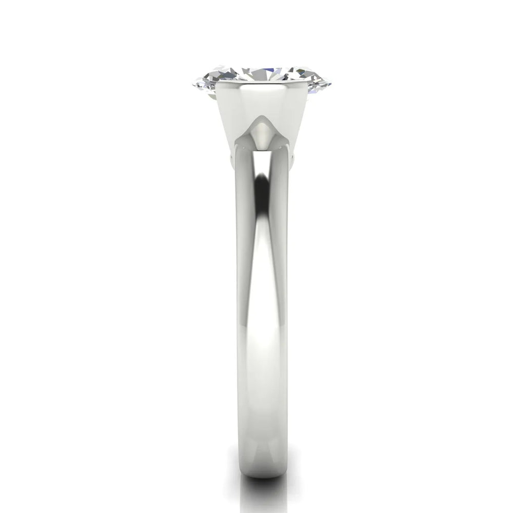 Modern Bezel-Inspired Solitaire Engagement Ring