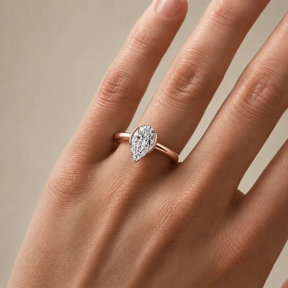 Modern Bezel-Inspired Solitaire Engagement Ring