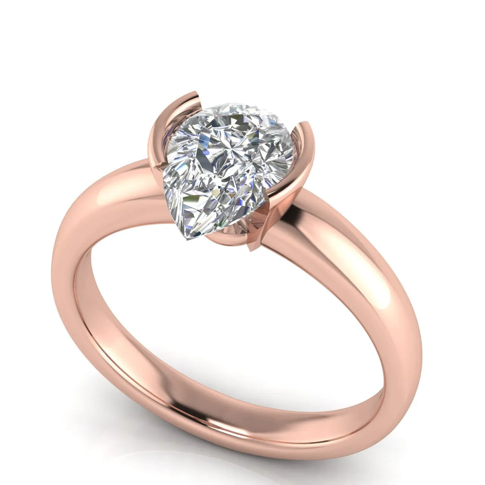 Modern Bezel-Inspired Solitaire Engagement Ring