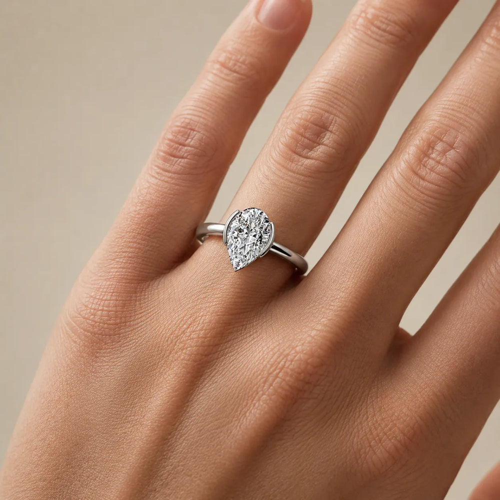 Modern Bezel-Inspired Solitaire Engagement Ring