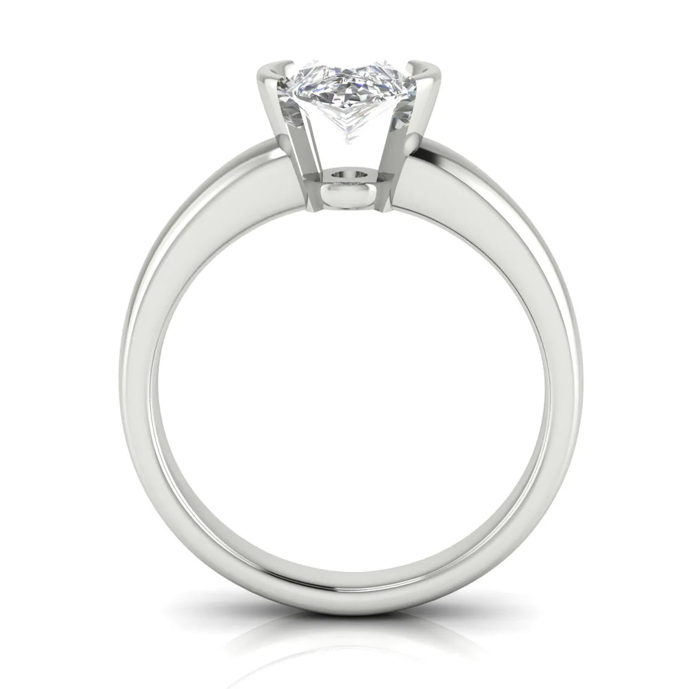 Modern Bezel-Inspired Solitaire Engagement Ring