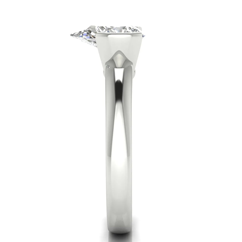 Modern Bezel-Inspired Solitaire Engagement Ring